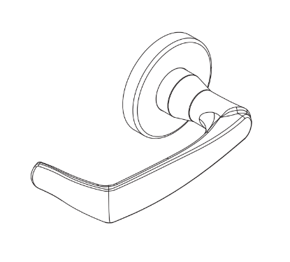 Schlage 09-506 M83 Outside Lever Assembly for L Series