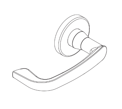 Schlage 09-506 M84 outside lever assembly for L Series mortise lock