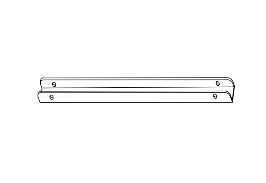 Detex 12785-1 Aluminum Slide Track OEM Replacement Part