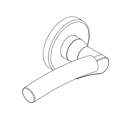 Schlage 09-506 M62 outside lever assembly for L Series