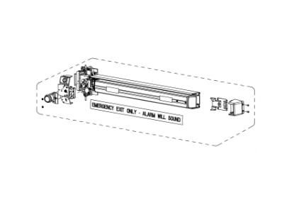 Detex 105431-1 ECL-230X Single Point Core Assembly