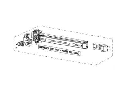 Detex 105431-5 ECL-230X 30 inch Single Point Core Assembly