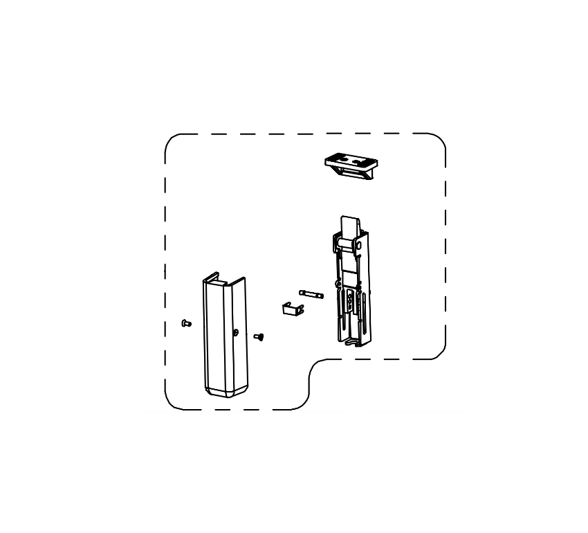 Detex 103693-1 Top Bolt Assembly Standard