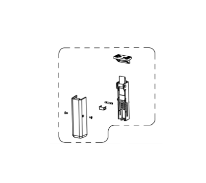 Detex 103693-2 Weatherized Top Bolt Assembly