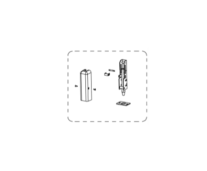 Detex 103692-2 Weatherized Bottom Bolt Assembly