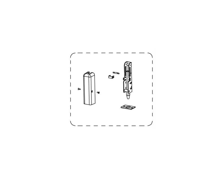 Detex 103692-2 Weatherized Bottom Bolt Assembly