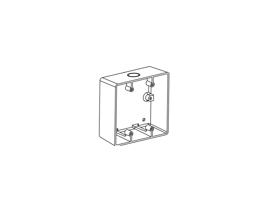 Detex 102649-1 EAX-2500S gray back box
