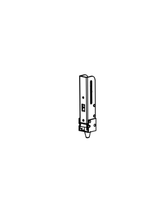 Detex 104190-2 bottom latch for hollow metal door application