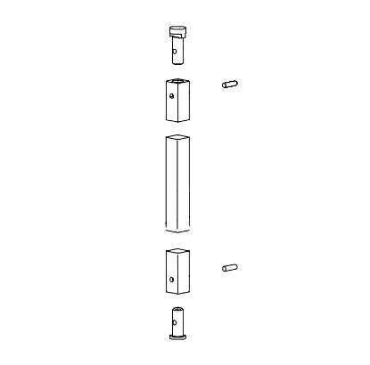 Von Duprin 050514 Bottom Rod Kit for 9927 Series Surface Vertical Rod Exit Devices