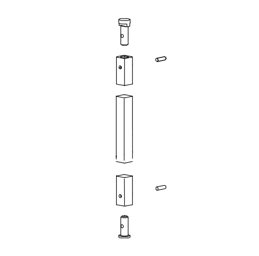 Von Duprin 050514 Bottom Rod Kit for 9927 Series Surface Vertical Rod Exit Devices