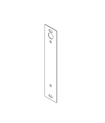 Von Duprin 050804 Strike Shim 1/16 inch stainless steel OEM replacement for 6300 Series electric strikes