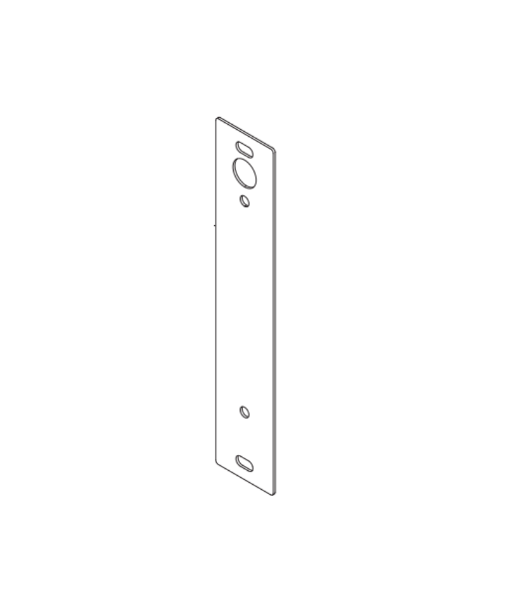 Von Duprin 050804 Strike Shim 1/16 inch stainless steel OEM replacement for 6300 Series electric strikes
