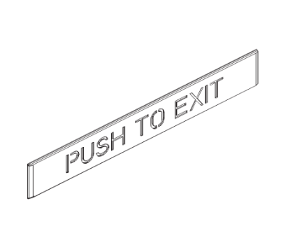 Schlage P972792 Exit Insert, Red