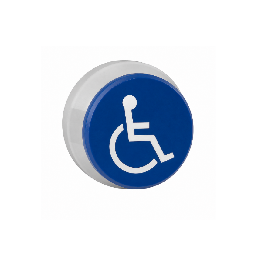Schlage P620032-BL Button Only 1-5/8" Blue Handicap