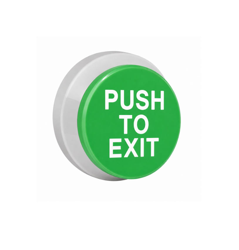 Schlage P620031-GR Button Only 1-5/8 Green PUSH TO EXIT