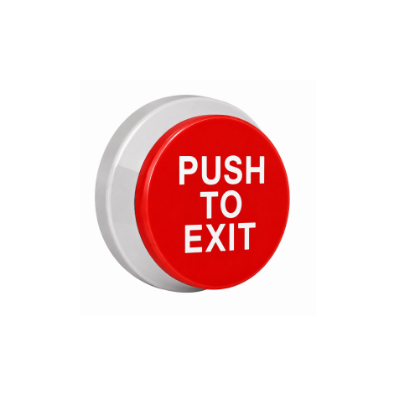 Schlage P620031-RD 1-5/8 Red PUSH TO EXIT Button
