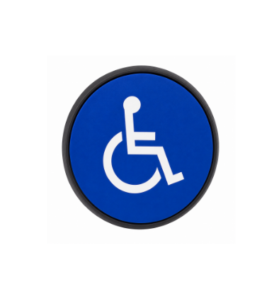 Schlage P620027-BL Button Only 2-3/4 Blue Handicap