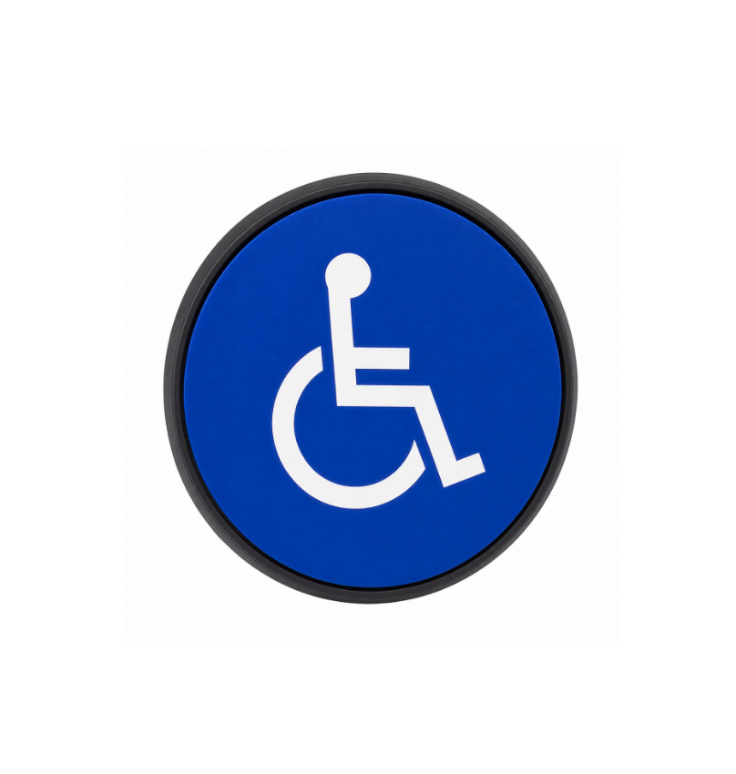 Schlage P620027-BL Button Only 2-3/4 Blue Handicap