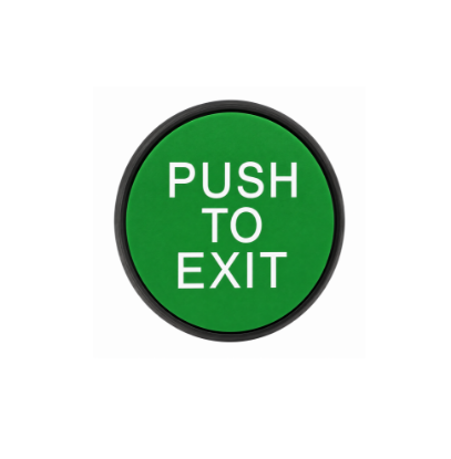 Schlage P620028-GR 2-3/4 Green PUSH TO EXIT Button