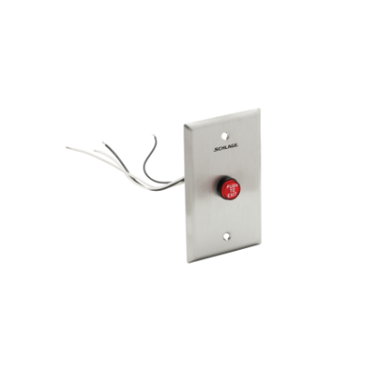 Schlage 701RDEX Red Button PUSH TO EXIT 5/8 Inch - Standard