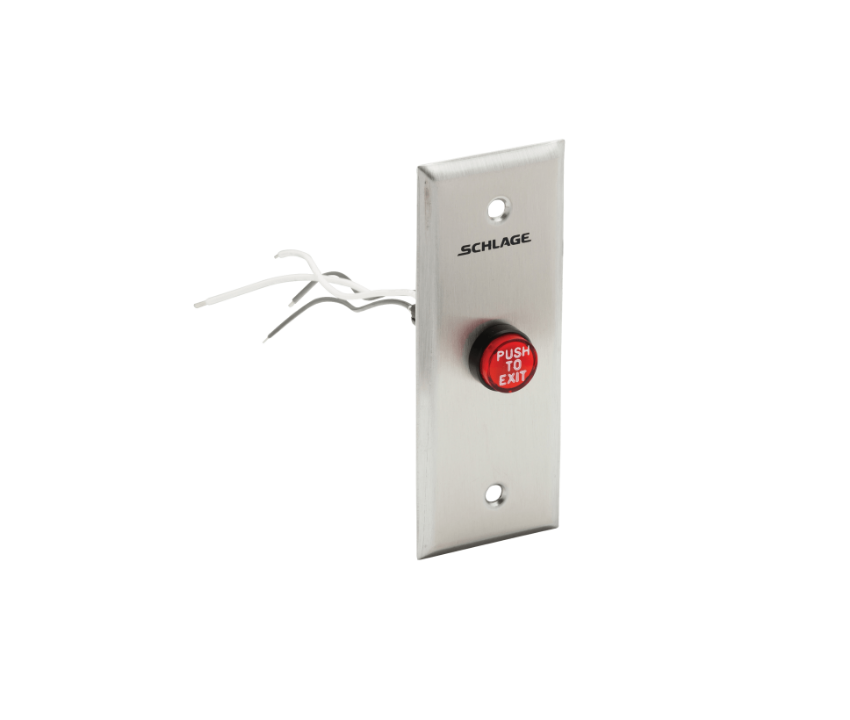 Schlage 701RDEXILL-NS Illuminated Red Button - Narrow Stile