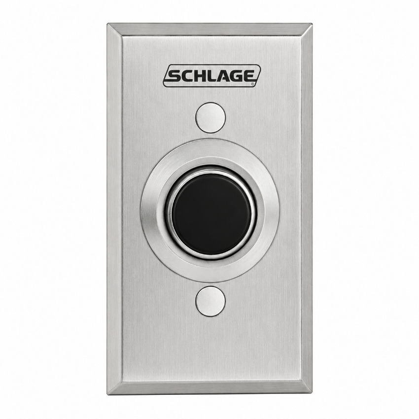 Schlage 621BK 1-1/4" Button, Single Gang, Black Button Packaging