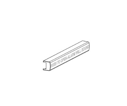 Detex 105417-3 Pushpad Wrap 36" Black