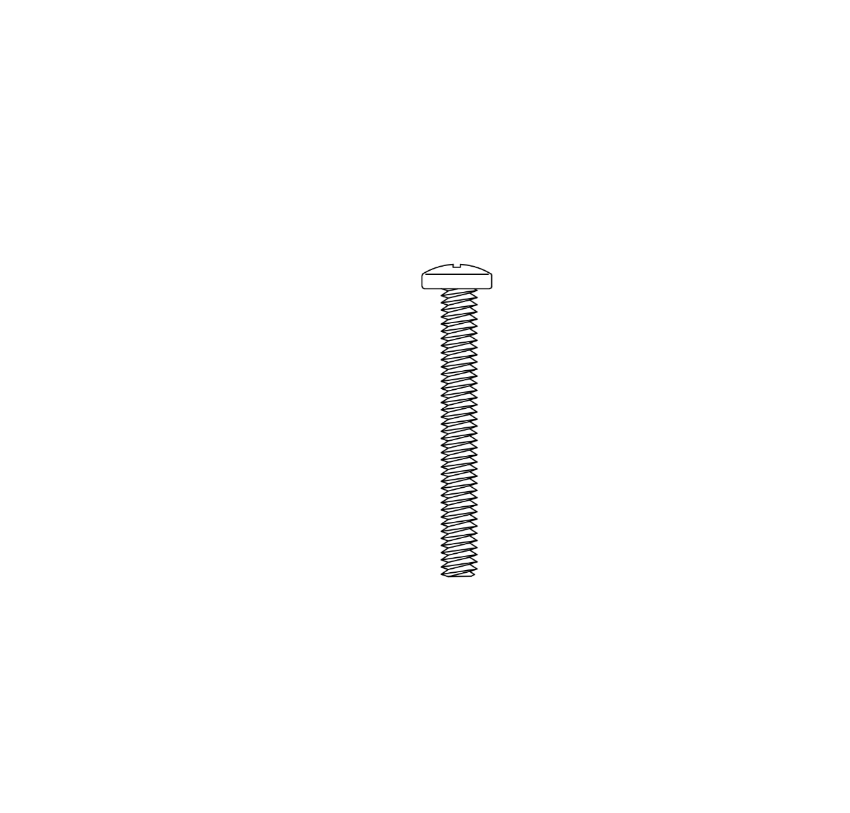 Detex 101621-1 1/4-20 x 3 inch PPH screw