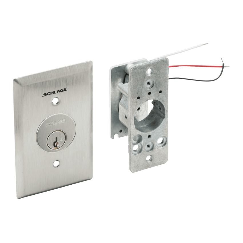 Schlage 653-14 DPDT Maintained Keyswitch with Cylinder