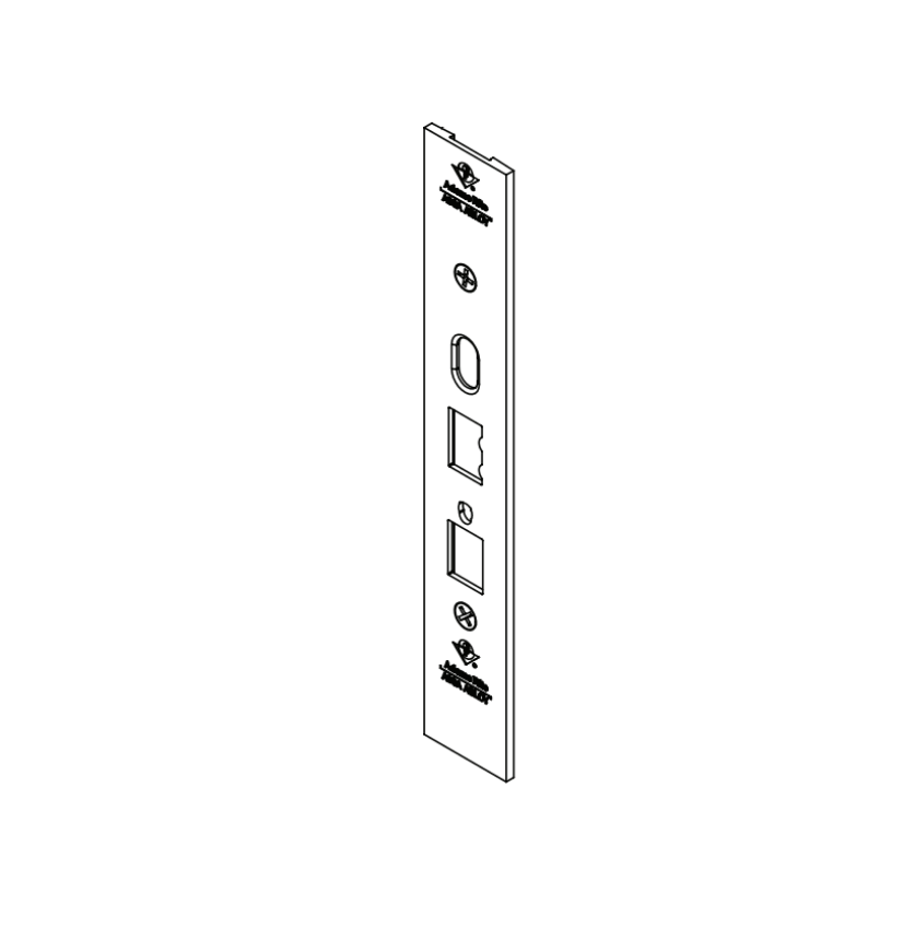 Adams Rite 91-0266-04-628-IP faceplate kit for 2290 in 313 finish