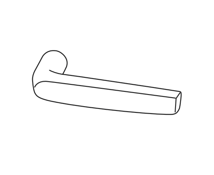 Adams Rite 91-0197-MJ0-10B-IP Designer lever kit, Centro Series MJ, 10B finish