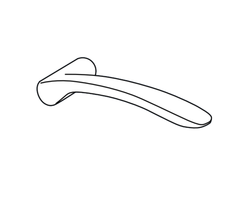 Adams Rite 91-0197-MV8-10B-IP right hand designer lever kit
