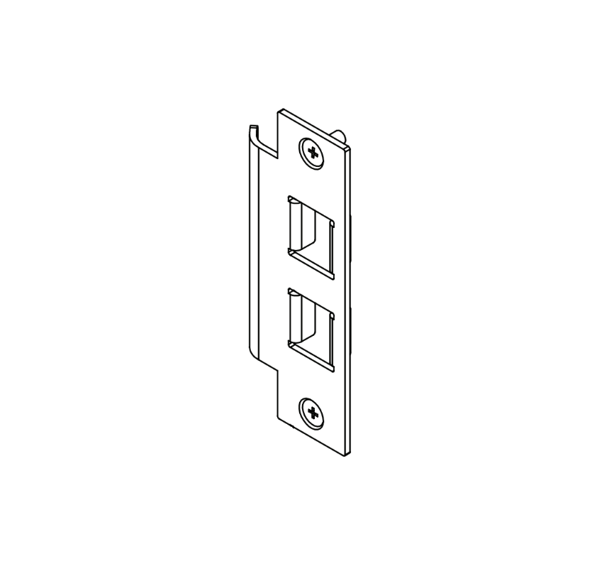 Adams Rite 2206-01-630 Standard Flat Strike with Dust Box