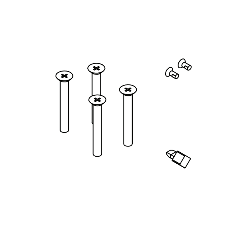 Adams Rite 91-0202-01-IP Inside Trim Hardware Kit for 2190