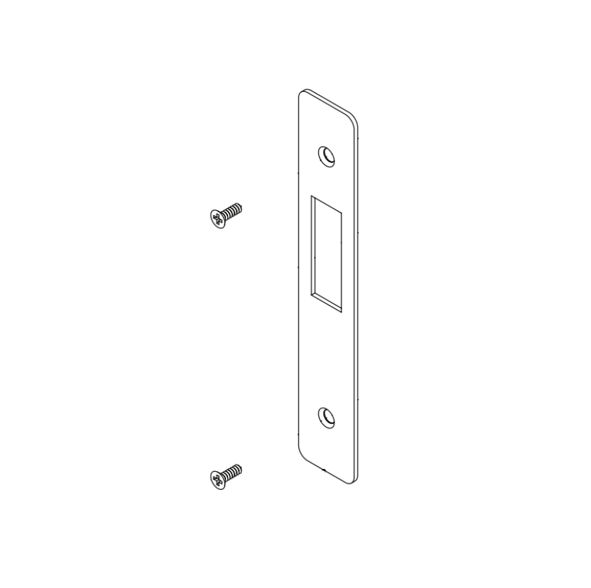 Adams Rite 22-0170-121 faceplate kit with screws, 121 finish