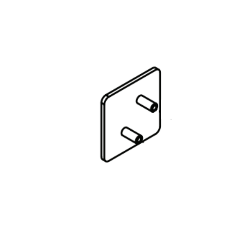 Adams Rite 29-0630-626 Support Plate - Satin Chrome
