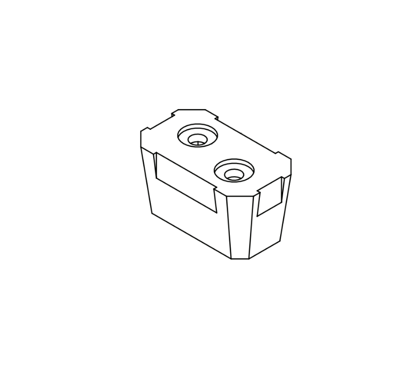 Adams Rite 23-0511 Top Fitting for 3889 Removable Mullion