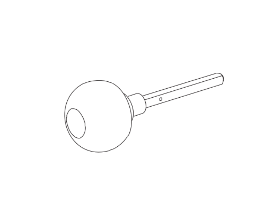 Von Duprin 110544 606K 880K Orbit Knob Assembly