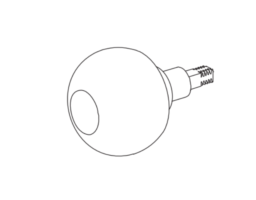 Von Duprin 110547 606K/880K Orbit Knob Assembly DT