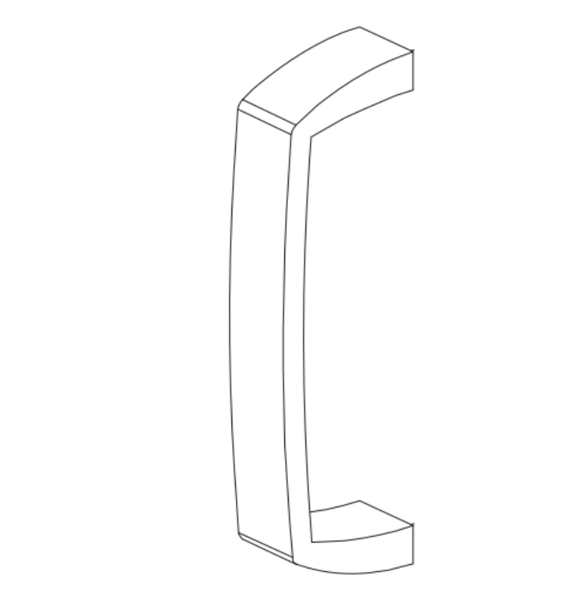 Von Duprin 972467 Pull Grip for 880 Trim