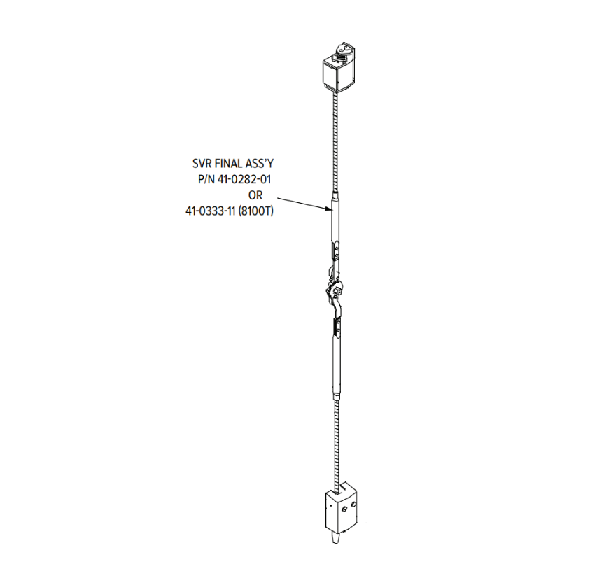 Adams Rite 41-0282-01 SVR Final Assembly w/ Rods